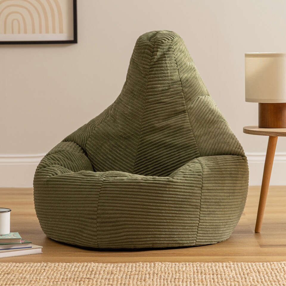 image 1 of Dalton Medium Beanbag Corduroy Sage Green | Green | Green | 1