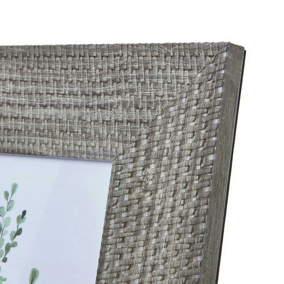 image 1 of Woven Photo Frame 5 x 7 - Wood - L1 x W21 x H26 cm - Grey Grey | One Size