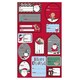 image 1 of Cute Christmas Characters Foil Sticker Gift Tags