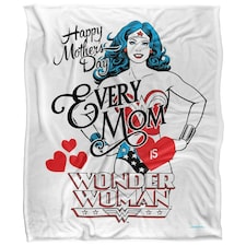 Justice League Every Mom Is Wonder Woman Blanket - Multicoloured - One Size
