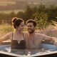 image 3 of Wave Garda 4 Person Eco Foam Hot Tub, Pebble White