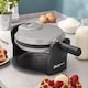 image 2 of Cooks Professional Rotary Belgian Waffle Maker Machine with Non-Stick Plates & Drip Tray | Silver