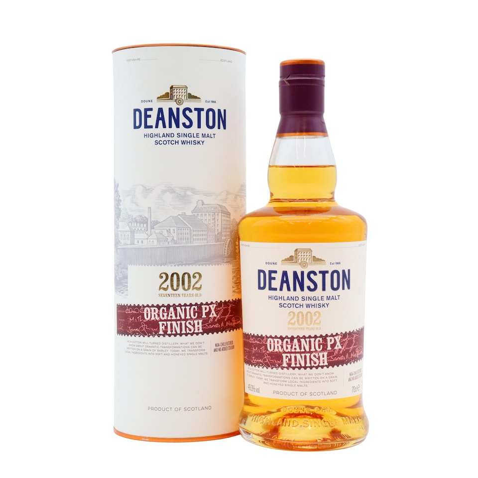 Deanston - Organic Pedro Ximenez Finish Highland Single Malt Scotch 2002 17 year old Whisky