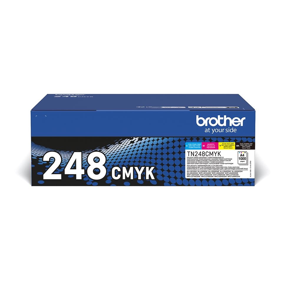 image 1 of Brother TN-248CMYK Toner Cartridges | Multi | 24