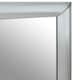 image 5 of Interiors by Premier Art Deco Rectangle Wall Mirror, Silver Panelled Thick Frame Mirror for Living Room, Decorative Mirror Silver