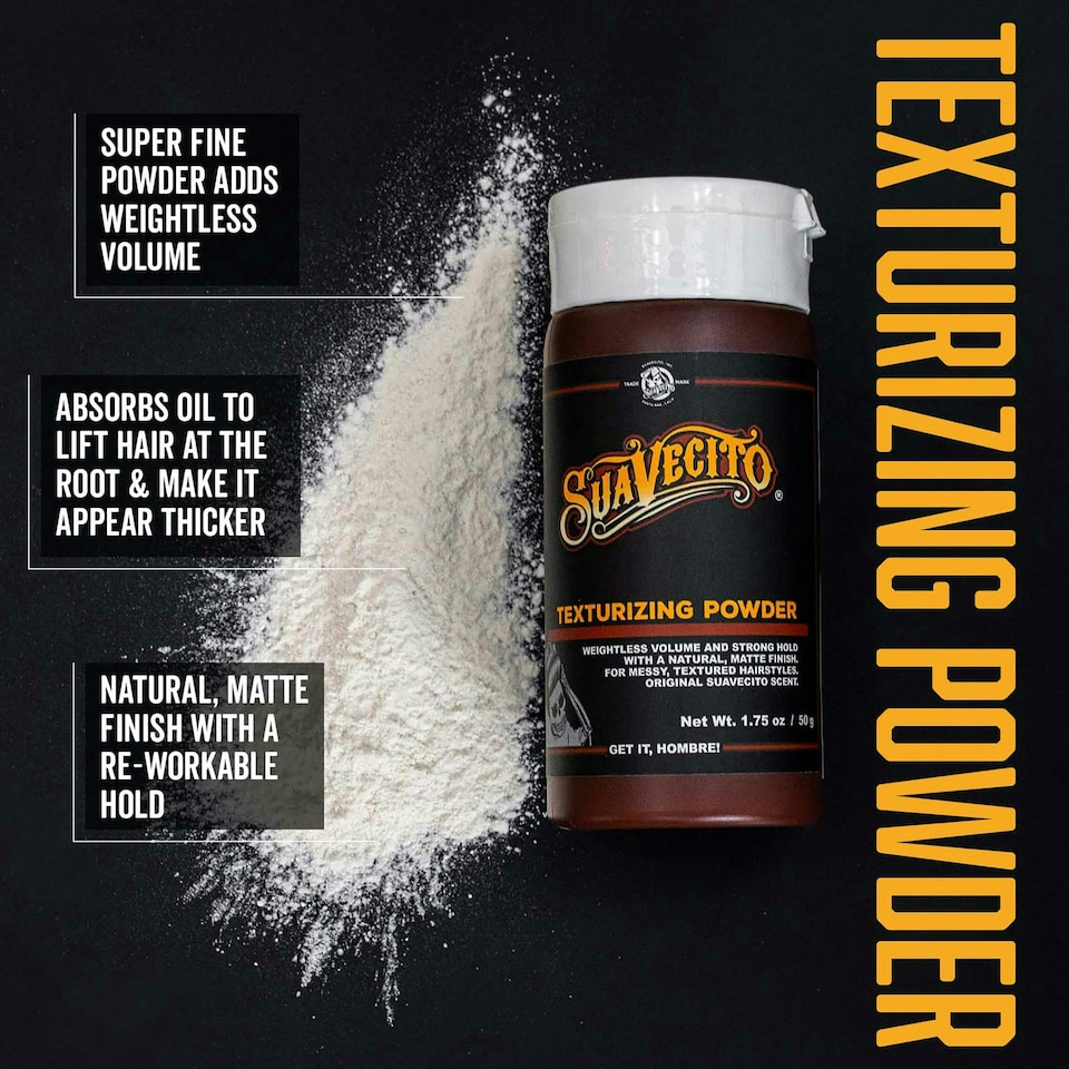 image 1 of Suavecito Texturising Powder: Volume with Matte Finish, 1.75oz