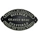 image 1 of Darnall Coach Carriage Cast Iron Sign Plaque Wall Fence Gate Wagon Builder