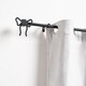 image 2 of OHS Bow Finial Curtain Pole Extendable 16mm Metal End Rod