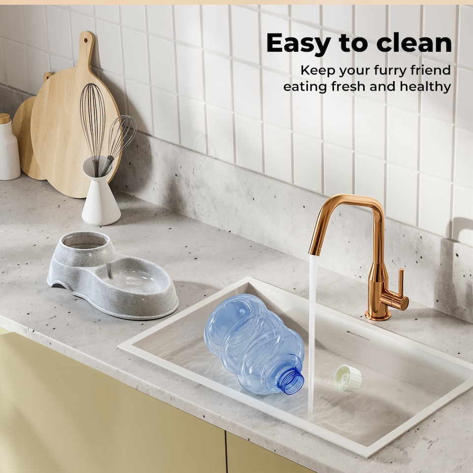 image 1 of Skylos Automatic Pet Waterer 3.5L Plastic Dispenser Station for Cat and Dog