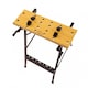 image 6 of Oypla Folding Foldable Trestle Work Bench Workbench Portable 100kg Black