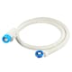 image 1 of SPARES2GO Safety Inlet Hose Washing Machine Dishwasher Water Fill Leak Protection Stop Valve Pipe (1.5m Length, 3/4" Connections)