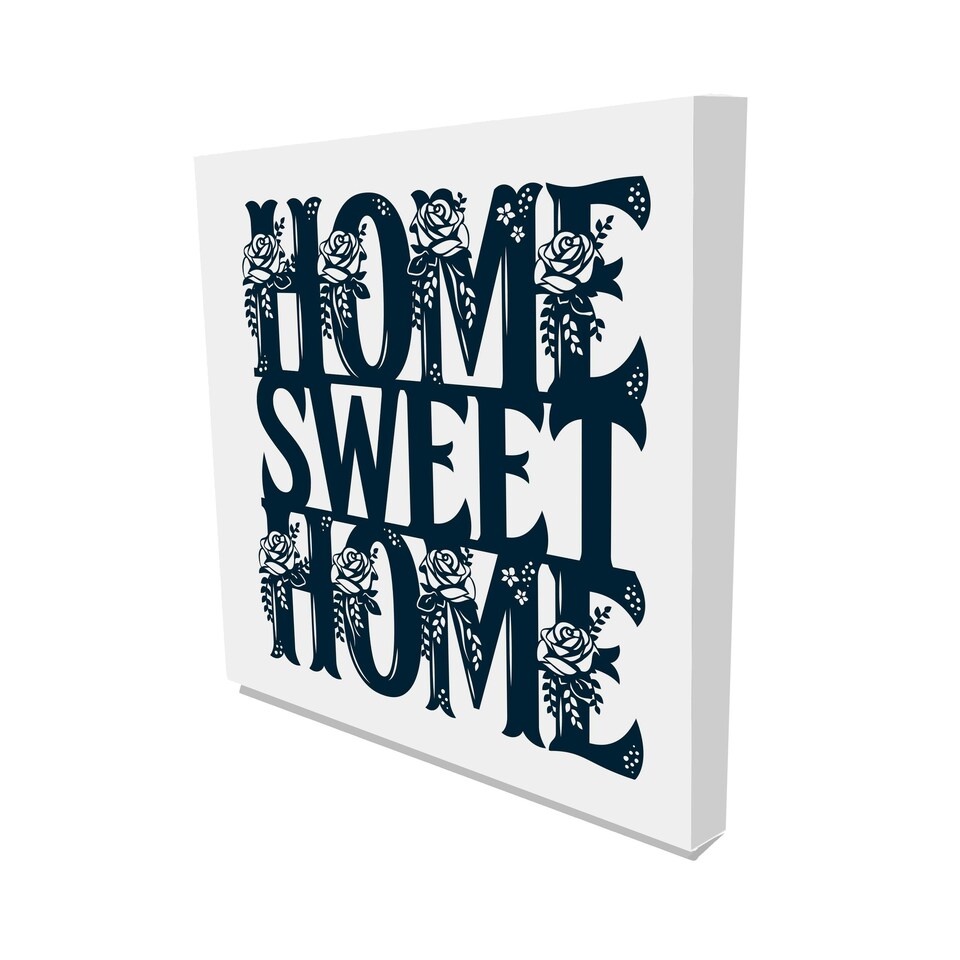 image 1 of Home Sweet Home (Canvas Print) 101 x 101 x 4cm