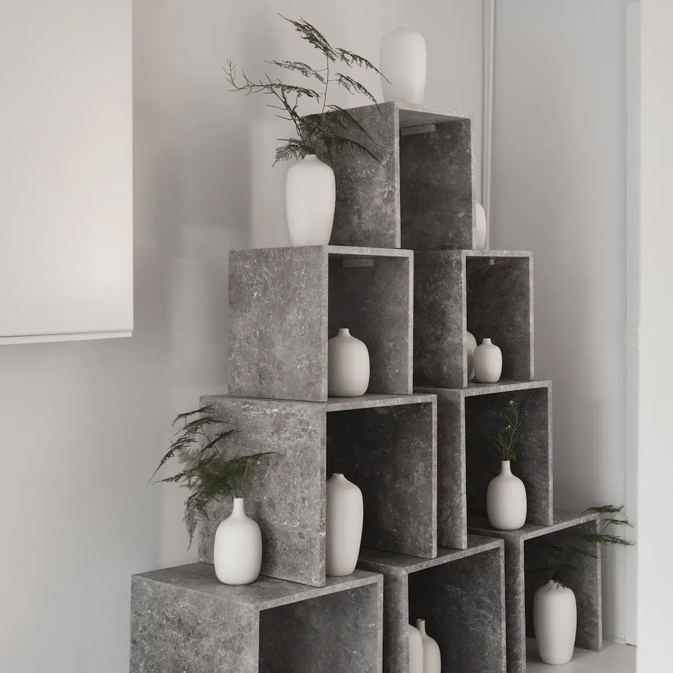 image 1 of Blomus Ceola Ceramic Vase 25cm - White