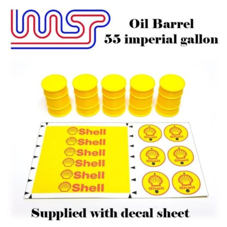 image 1 of Valvoline 5 x Barrel Drum 1:32 Scale Slot Car Track Scenery Wasp 55