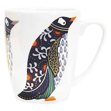 Queens Paradise Birds Penguin Fine China 400ml Oak Mug