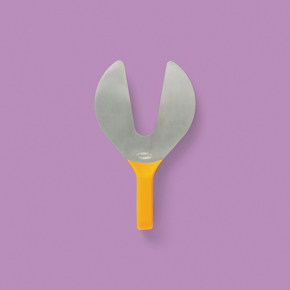 image 1 of Chef'n Peachster Peach Pitter Stainless Steel Comfortable Grip