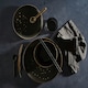 image 3 of 12pc Ebony & Gold Dinner Set