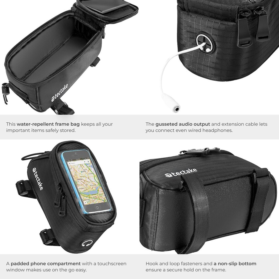 image 1 of Bicycle Repair Stand and Frame Bag Set is Folding, Lightweight and Durable | Black | black | 108 x 81 x 169 cm | 1