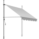 image 1 of Awning with hand crank - pressure fitted , height adjustable | Grey | light grey | 150 x 180 cm | 1