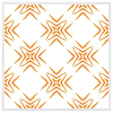 Orange ravishing boho chic (Picture Frame) White | XS