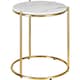 image 8 of Side Table Ellsa - marble top, steel frame, elegant design Black