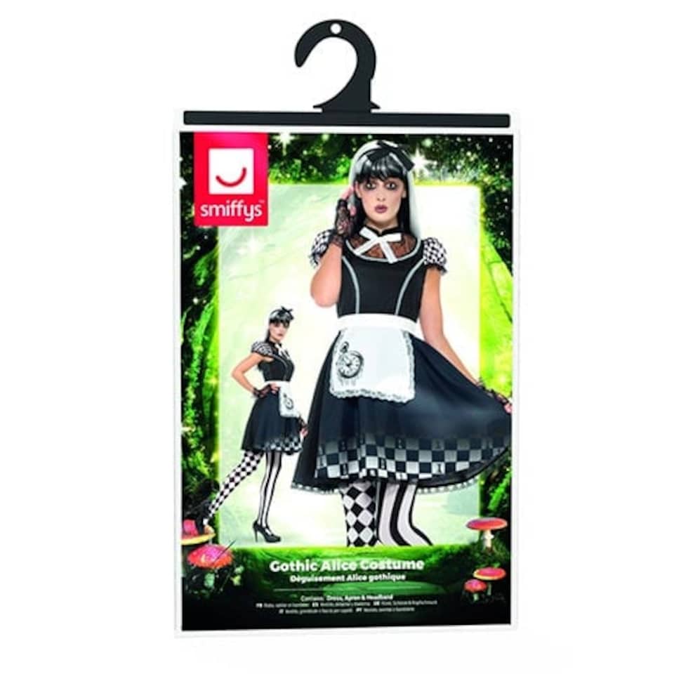 image 1 of Gothic Alice Fancy Dress Costume Ladies Medium - UK 12-14