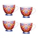 image 1 of KitchenCraft China Moroccan Red Footed Mugs Pack of 4