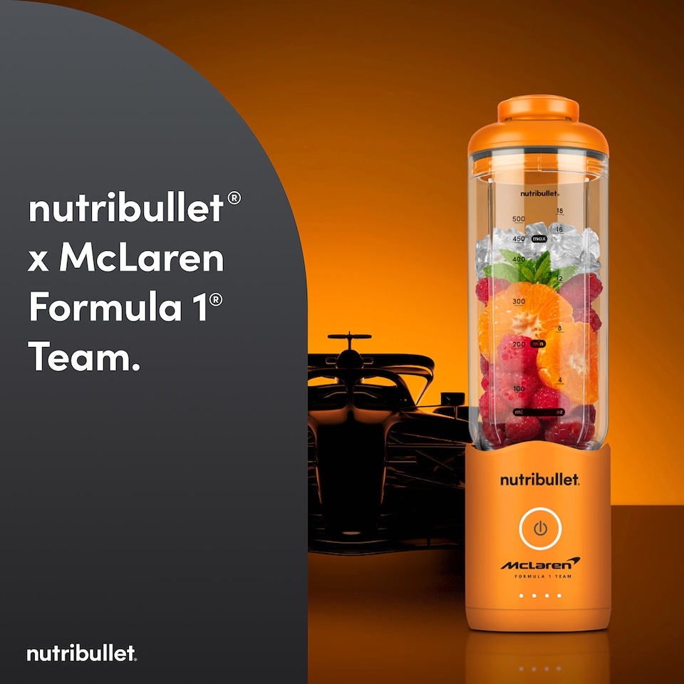 image 1 of nutribullet x McLaren Mastercard F1 Team Flex Portable Blender - Papaya