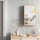 image 6 of COSTWAY Bathroom Medicine Cabinet Single Bamboo Storage Brown