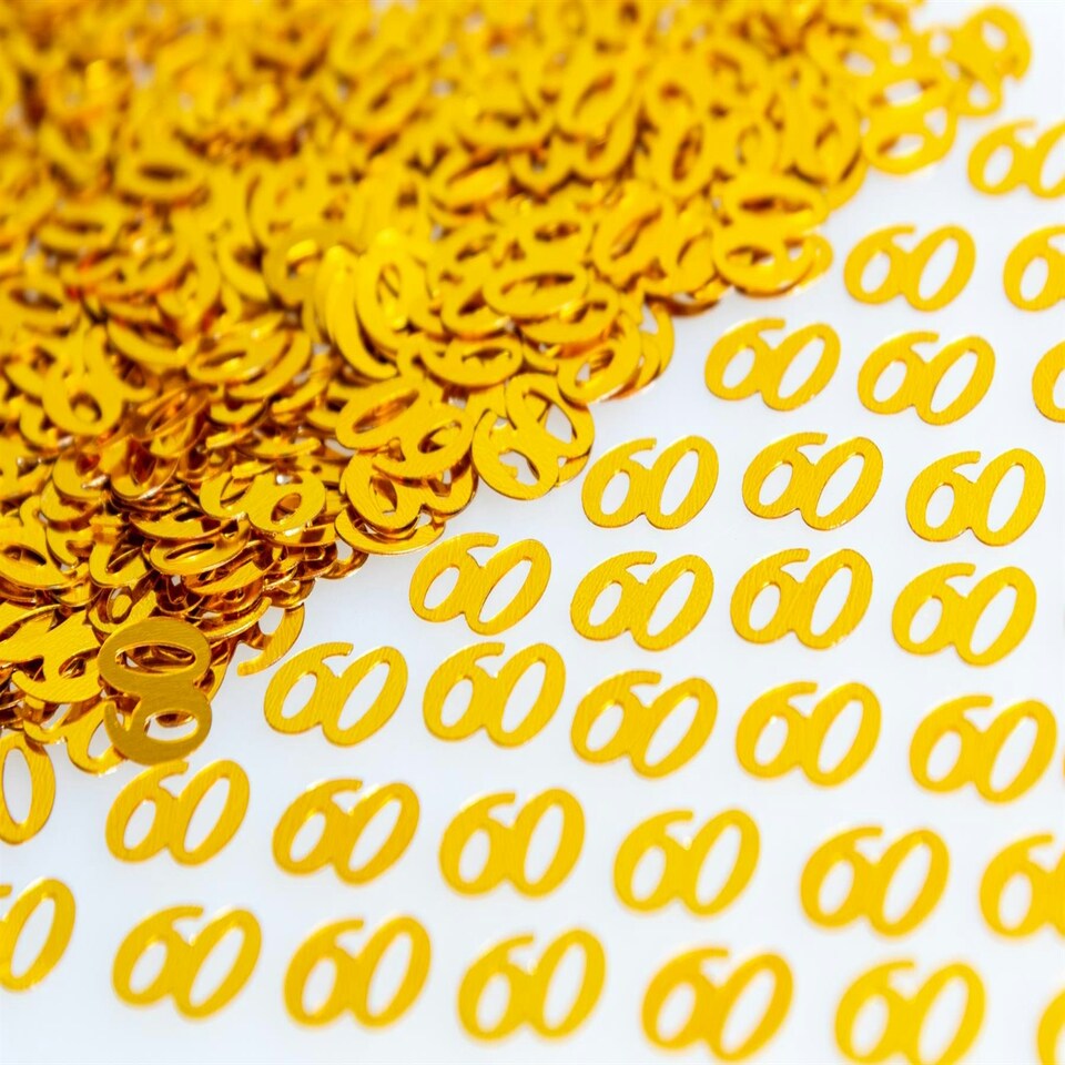 image 1 of 2 x 14g Gold 60th Confetti