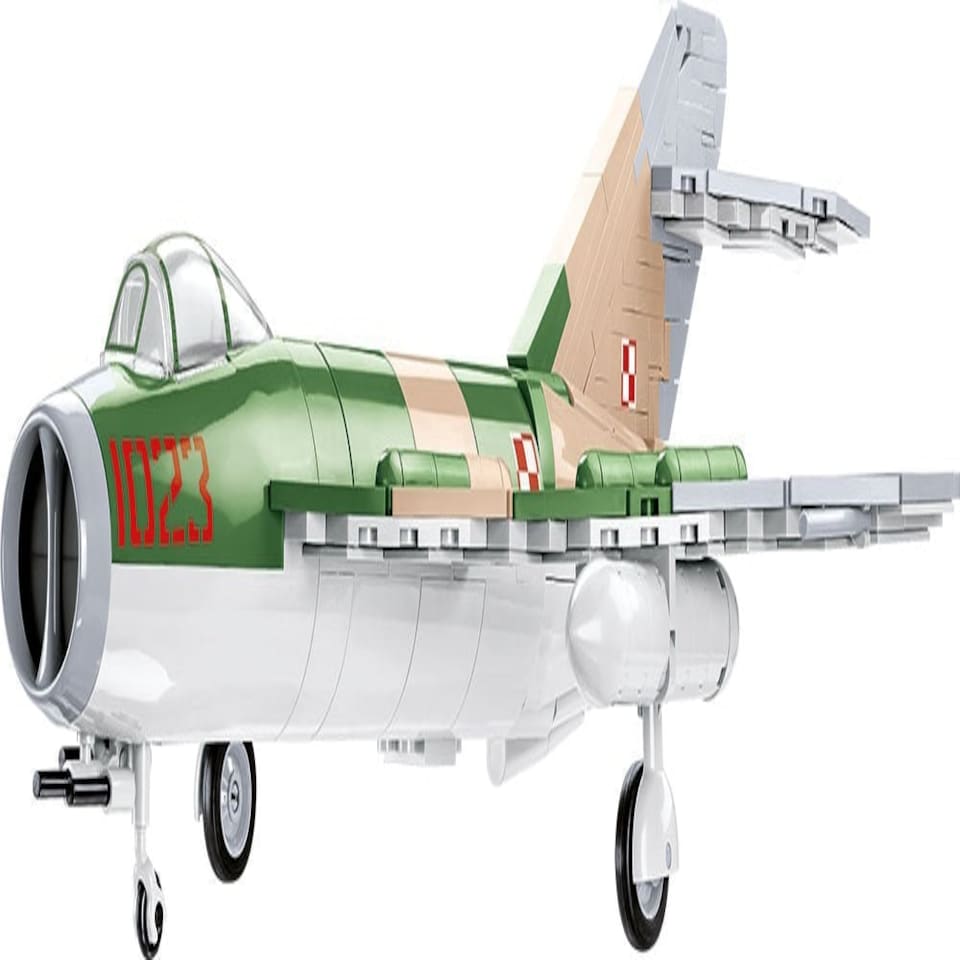image 1 of LIM-5 Polish Air Force 1959 brick plane model - COBI 5824 - 575 bricks