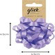 image 2 of Glick Confetti Stick on Gift Bow - Lilac 4.5 x 4.5 cms