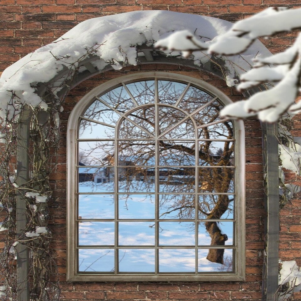 image 1 of Somerley Country Arch Large Garden Mirror 160 x 91 CM N/A