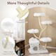 image 7 of COSTWAY Freestanding Cat Tower Cat Tree w/ Platforms