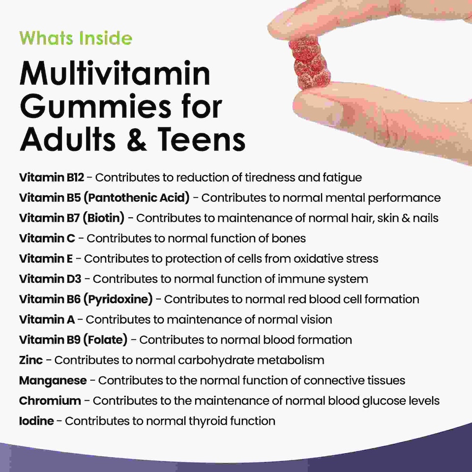 image 1 of Multivitamin Gummies for Men & Women 60 Gummys