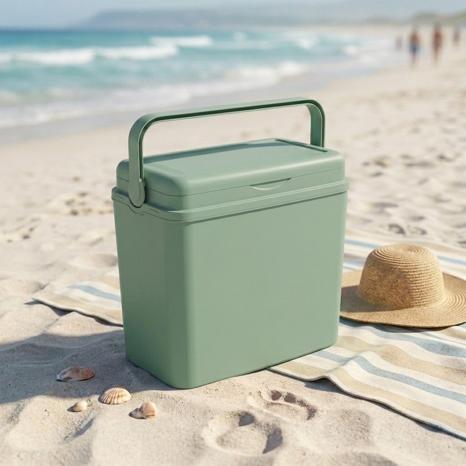 image 1 of Large 24L Pastel Coloured Cooler Box