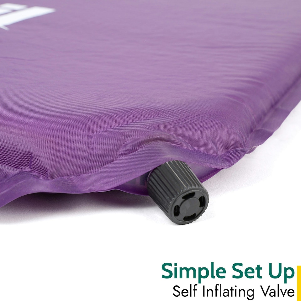 image 1 of Self Inflating Mat with Pillow - Purple