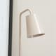 image 3 of ValueLights Bibi Stone Arched Stem Metal Classic Table Lamp | Grey