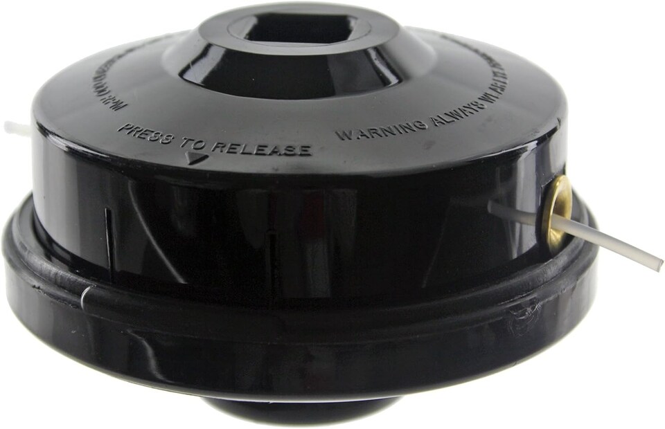image 1 of SPARES2GO Dual 2 Line Bump Feed Spool Head compatible with Kawasaki Strimmer Trimmer Brushcutter