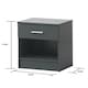 image 5 of Rio Costa Bedside with 1 Drawer Grey