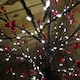 image 5 of 180cm 6ft Christmas Lit Black Twig Tree Red Berry 600 Warm White LED