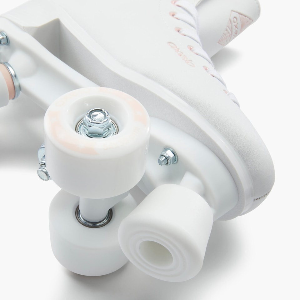 image 1 of Decathlon White Roller Skates - 4-Wheel Skates 100 Series
