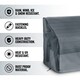 image 4 of VonHaus Waterproof  3 Seater Bench Cover H88 x W160 x D70cm Grey | H88/60 x W160 x D70 cm