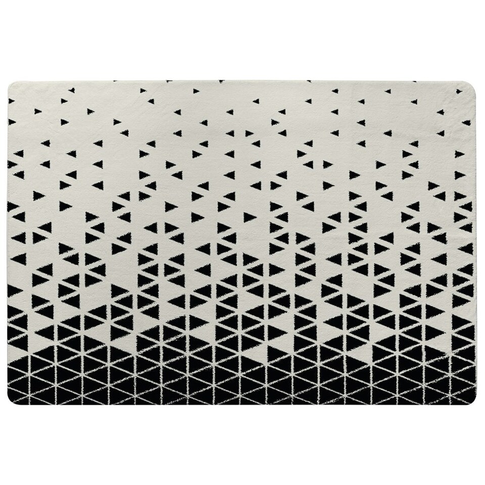 image 1 of Geometric Triangles (Rug) Black | XL: 160x230cm