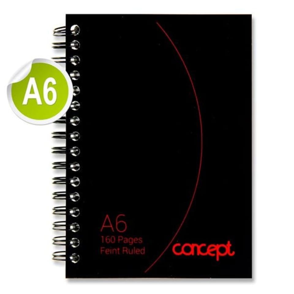 image 1 of A6 160 Pages Wiro Notebook by Concept