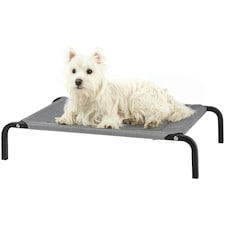 Raised Dog Bed, Elevated, Waterproof Outdoor - Bunty Grey | S