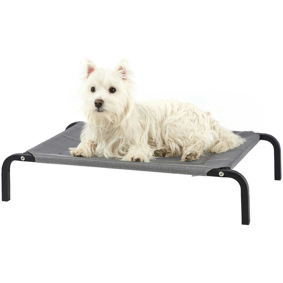 image 1 of Raised Dog Bed, Elevated, Waterproof Outdoor - Bunty Grey | S