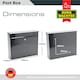 image 4 of Burg-Wachter Elegance Wall Mounted Galvanised Stell Lockable Weatherproof Ppost Box - 36x31x11cm N/A | Anthracite