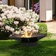 image 2 of Primrose Steel Goblet Outdoor Heating Fire Pit Bowl 70cm