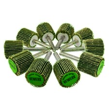 Flap Wheel Disc Shaft Mounted Abrasive Sanding Drill 25mm 40Grit 10PK AT243